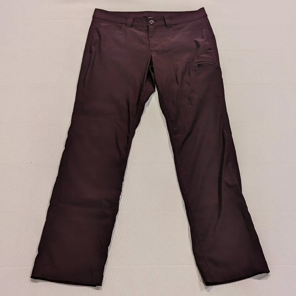 Eddie Bauer Stretch Rainier Hiking Outdoor Pants in Plum Purple, Size 8 - Picture 5 of 6